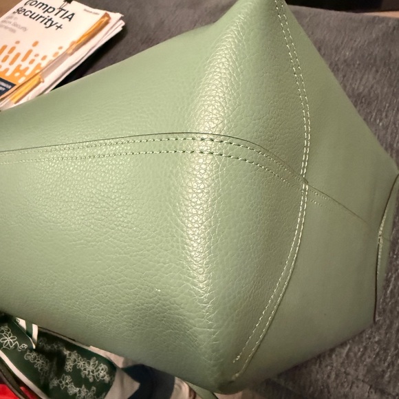 Coach Soft Green city Tote with Scarf - Picture 7 of 15